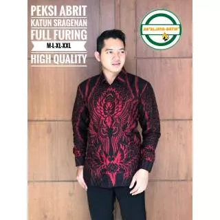 Hem batik solo murah full furing Peksi Abrit / Batik Katun Sragenan high quality