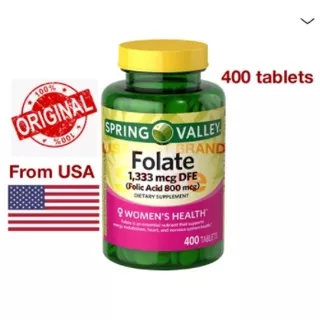 Spring Valley Folate dietary supplement 1333 mcg 400 count