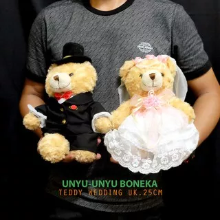 Teddy bear wedding couple pengantin beruang boneka bear