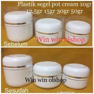 Plastik Segel pot cream 12,5gr 30gr 50gr /Segel Plastik Pot cream /Segel Plastik