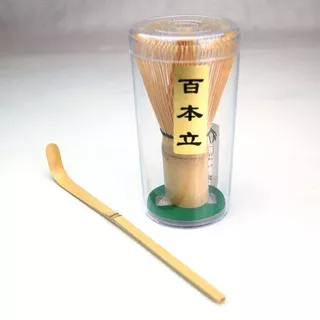 Paket Chasen Bamboo 100F Dan Sendok matcha Green Tea Powder
