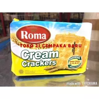 Roma Malkist Rasa Cream Crackers 135 gram | Krakers Krim Biskuit Biscuit 135g