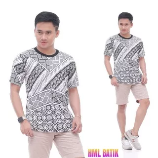 KAOS BATIK BATANGAN/KAOS BATIK CORAK KLASIK/KAOS BATIK ECER//KAOS BATIK HITAM MANIS