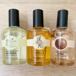 [ORIGINAL] THE BODY SHOP VANILLA, MORINGA, MANGO, SHEA, STRAWBERRY EAU DE TOILETTE EDT 30 ML