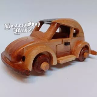 MINIATUR MOBIL VW KODOK KAYU