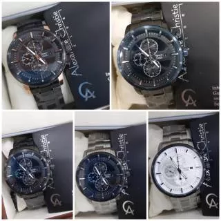 Jam Tangan Alexander Christie 6323 AC 6323 Tali Mesin Mesin Baterai Original ukuran pria d4.6cm +box original Ac Garansi resmi Ac 1thn