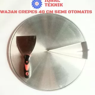 Wajan Crepes 40Cm Loyang Crepes Semi Otomatis 1 Set (KODE 929)