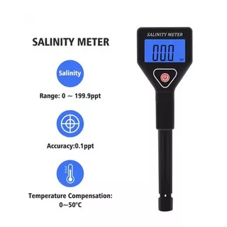 Salinity Meter SA 98305 Salinometer Halometer Salt Gauge Salty Brine Seawater Food Salinity Tester