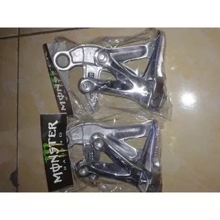 Foot step footstep Satria Fu Belakang Gantung / Step Satria Fu chrome CnC pijakan injakan kaki