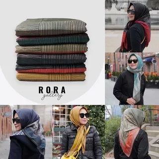 Deenay ALEXANDRIA SERIES | BLACK RED TOSCA MUSTARD NAVY OLIVE | VOAL SEGIEMPAT MOTIF SHINY ULTRAFINE | Rora Gallery