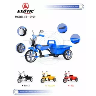 Sepeda Anak Roda Tiga Model Motor Bak Exotic ET5999 ET 5999 ET-5999