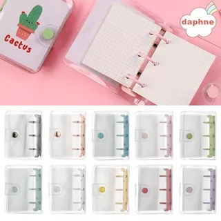 DAPHNE Portable Notebook Cover Stationery Inner Pages Rings Binder Mini Creative File Folder 3-hole Hand Account Diary Diary Book Loose-leaf Refill
