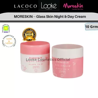 Moreskin Day / Night Cream Glass Skin Glaskin Series 10 gr - Krim Perawatan Wajah Pagi / Malam BPOM