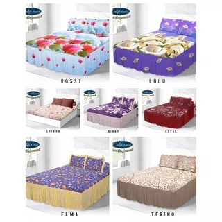 Sprei California Rumbai King 180x200 No 1 - Motif Terbaru Dewasa Bunga Kembang & Abstrak Terbaru Ori