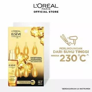 Serum Rambut Loreal Paris Elseve Extraordinary Oil Gold/Pink Droplet Hair Treatment Serum