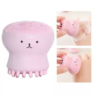 SANIYE Sikat wajah Cute Cartoon Silicone Face Cleansing Brush Facial Cleanser Pore Cleaner For Face Skin Care B012