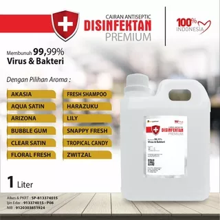 Desinfektan Premium Aroma Wangi Segar 1 Liter / Cairan Desinfektan 1 LIter Jerigen