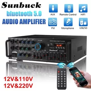 Amplifier Bluetooth Karaoke Home Theater 2000W / Amplifier Mobil