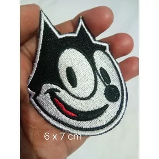 Patch bordir felix the cat aksesoris baju lucu