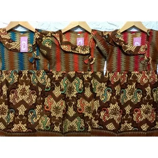 Dress batik anak-baju dress-pakaian anak perempuan-baju batik-umur 2-8 thun