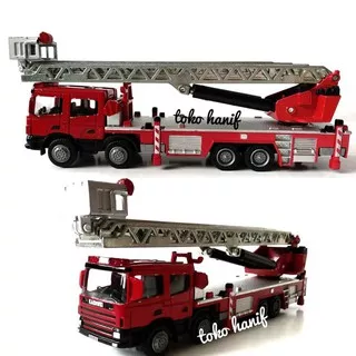 Diecast Miniatur Mobil Pemadam Kebakaran Full Besi