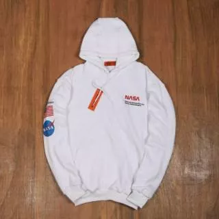 HOODIE/SWEATER/JAKET NASA WHITE PREMIUM