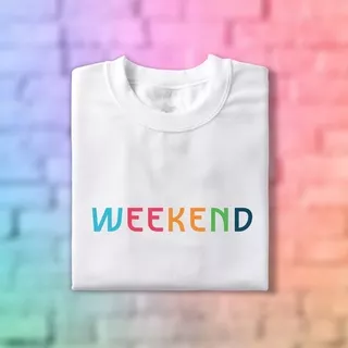 Kaos Weekend Tee / Kaos Wanita / Atasan Wanita / Kaos Korea