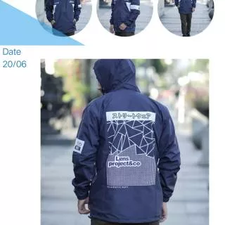 THREEM°CO.ID JAKET OUTDOOR LENS PROJECT ORIGINAL A2 JAKET WATERPROOF WINDPROOF BISA COD JAKET PRIA