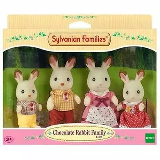Sylvanian families chocolate rabbit family