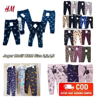 Bisa COD CELANA JOGGER ANAK MOTIF FULLPRINT JOGER H&M CELANA TRAINING ANAK CELANA PANJANG ANAK BRANDED ORIGINAL JOGGER ANAK PREMIUM TERMURAH USIA 2 3 4 5 TAHUN