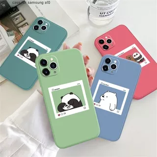 Samsung Galaxy A10 A10S A20 A20S A30 A30S A50 A50S untuk Cartoon We Bare Bears Panda Anime Cute Back Cases Protective Soft Phone Case Full Cover Shockproof Casing Softcase sofcase hp handphone