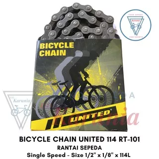 Rantai Sepeda United 114 RT-101 | Single Speed Bicycle Chain