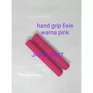 hand grip sepeda fixie warna pink - handgrip karet panjang - hand grip sepeda - hand grip fixie