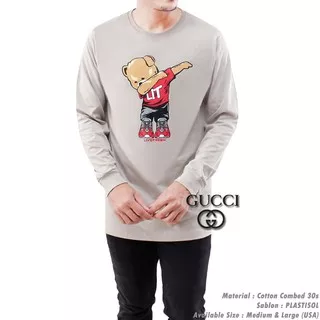 Kaos Gucci Unisex Cewek Cowok Pria Wanita Original Motif Gambar Boneka | Baju Laki Perempuan Terlaris