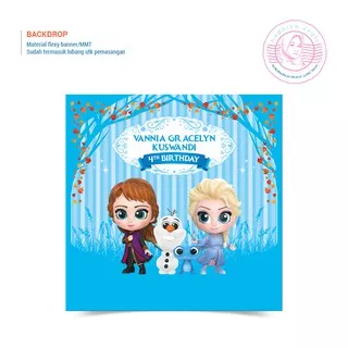 BACKDROP BANNER ULTAH FROZEN 200 X 200 CM