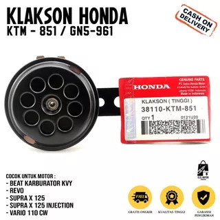 Klakson Honda / Klakson Honda Revo 100 / Klakson Kharisma Supra X 125 / Klakson Vario 110 Cw Lama / Klakson Techno Karbu / Klakson Honda / Klakson Beat Karbu / Klakson / Horn Honda ( 38110-GN5-961 / 38110-KTM-851 )