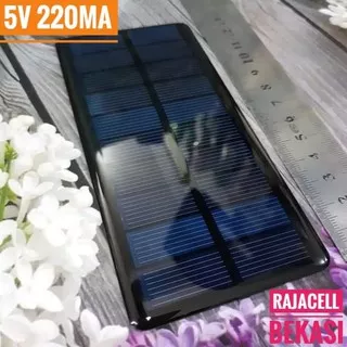 Panel Surya Mini Solar Cell 5V 220mA 135x65mm Monocrystalline Epoxy