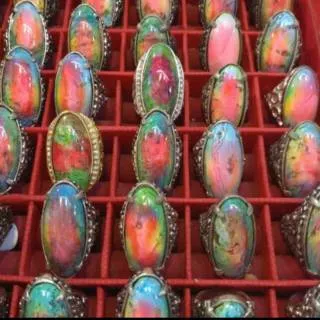 BISA COD TERMURAH CINCIN BATU AKIK PANCAWARNA RUBAH BANYUWANGI 5 WARNA KEREN ANTIK DAN UNIK TOP QUALITY