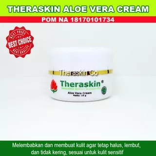 CREAM ALOE VERA THERASKIN BPOM ORIGINAL SESUAI UNTUK KULIT SENSITIF - KRIM ALOEVERA TERASKIN