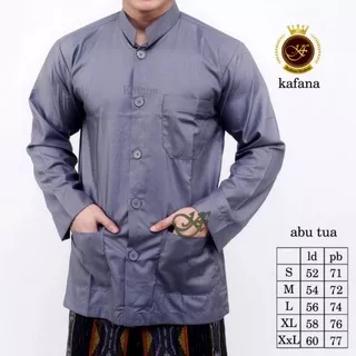 BAJU KOKO TEROMPAH SAKU TIGA ATAS DAN SAMPING DUA KOKO HABAIB KOKO HAIBAH BAJU KOKO POLOS KOKO SEMI JAS Baju Koko Semi Jass koko habib koko ulama (Bordir Terompah )