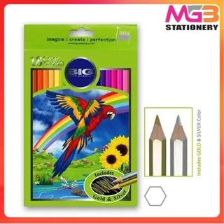 Pensil Warna BIG 8103 18W Panjang - MGB