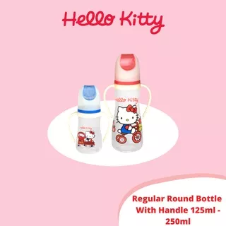 Hello Kitty Regular Round Bottle With Handle Botol Susu Bayi 125ml - 250ml Bunny