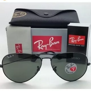 Kacamata Rayban 3026 Full Black Original Lensa Polarized