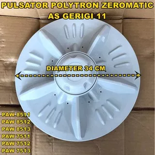 [BAYAR DITEMPAT ] Pulsator Mesin Cuci 1 Tabung Polytron PAW7511 Zero Matic diameter 34 cm / Pully Stator PAW7512