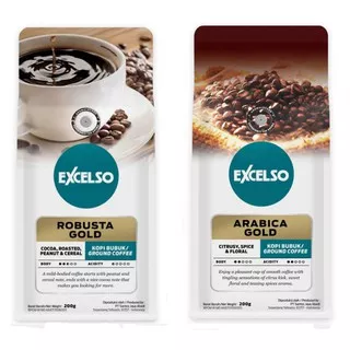 Kopi Excelso Robusta Gold Arabica Gold Bubuk 200gr