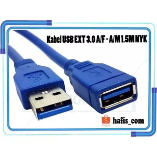 Kabel USB EXT 3.0 A/F - A/M 1.5M NYK-Perpanjangan USB 3.0 Male F