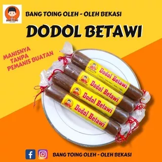 1 KG Dodol Betawi Original / Dodol Ketan Putih Bang Toing