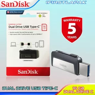 Sandisk OTG 16GB USB Type-C USB 3.1 Ultra Dual Drive Flasdisk 16 gb Sandisk Original