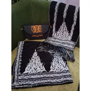 Kain Aceh + Selendang/ Motif Aceh