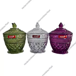 Toples kristal permen Shafa/toples kue kering/toples coklat/toples permen Asvita